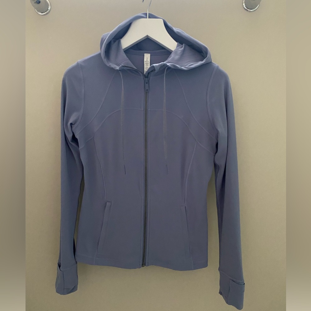 NWOT- Lululemon Blue Hooded Define Jacket. Size 10